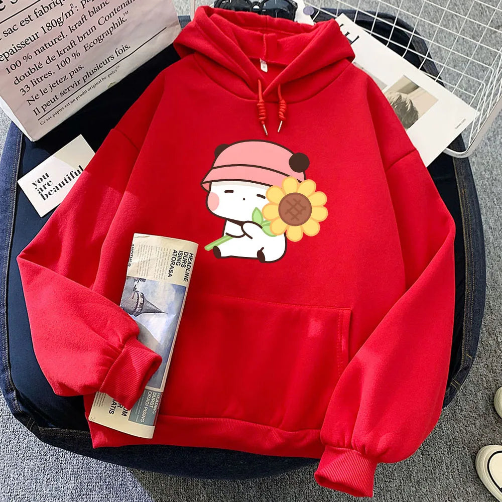 Sunflower Panda Unisex Hoodie-Kawaii Dream