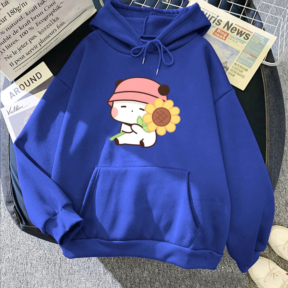 Sunflower Panda Unisex Hoodie-Kawaii Dream