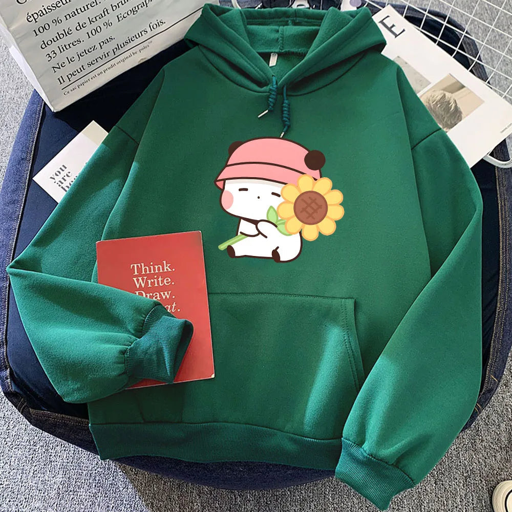 Sunflower Panda Unisex Hoodie-Kawaii Dream