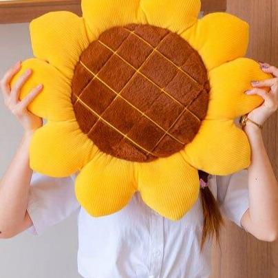 Sunny Sunflower Cushion-Kawaii Dream