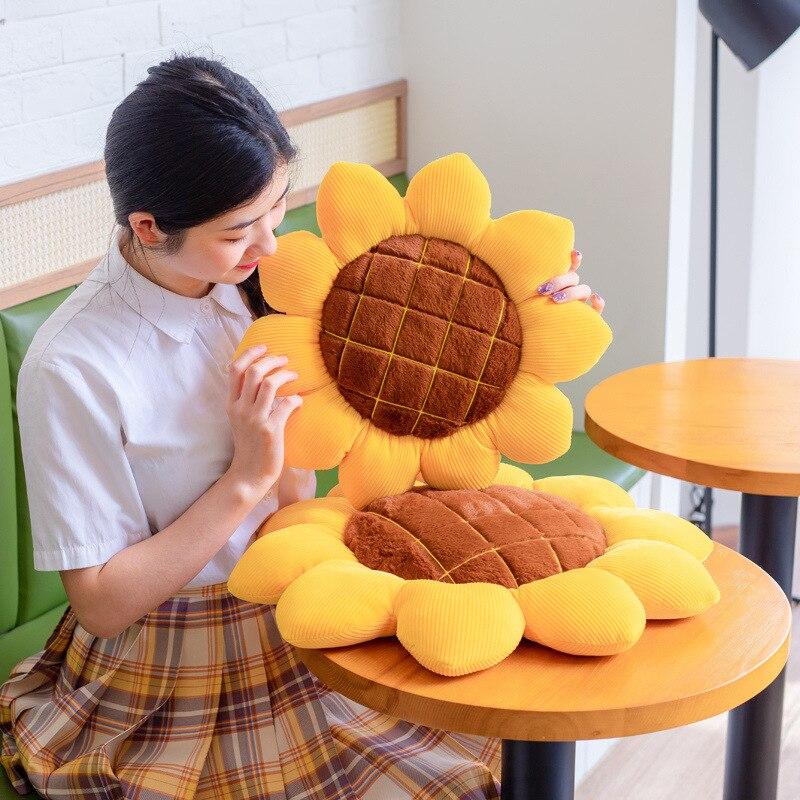 Sunny Sunflower Cushion-Kawaii Dream