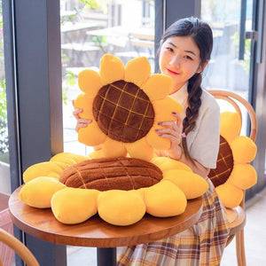 Sunny Sunflower Cushion-Kawaii Dream