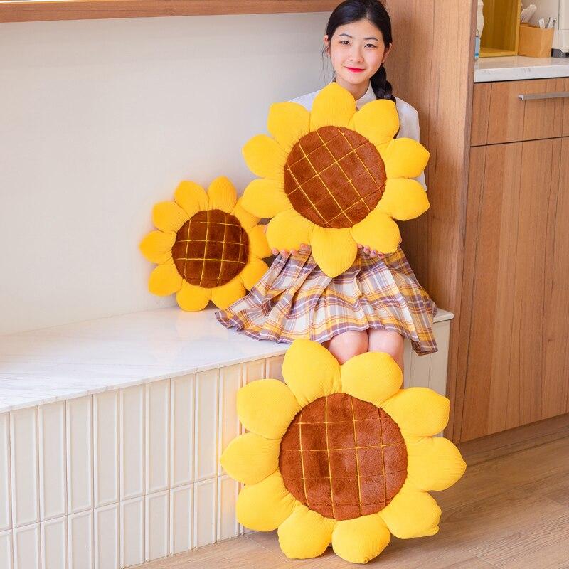 Sunny Sunflower Cushion-Kawaii Dream