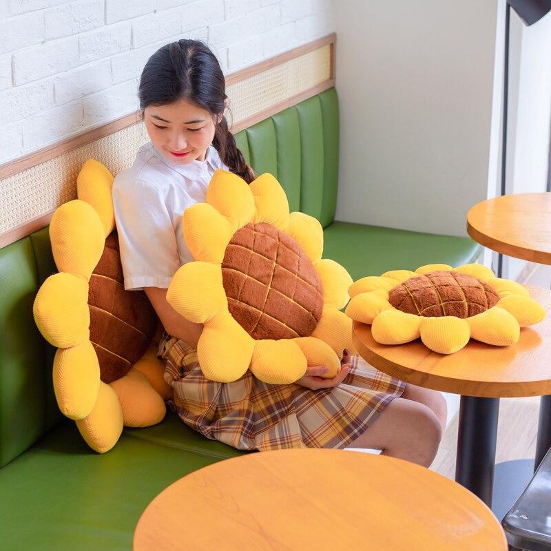 Sunny Sunflower Cushion-Kawaii Dream