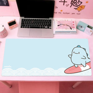 Surf with Big Tato Large Mouse Pad-Kawaii Dream