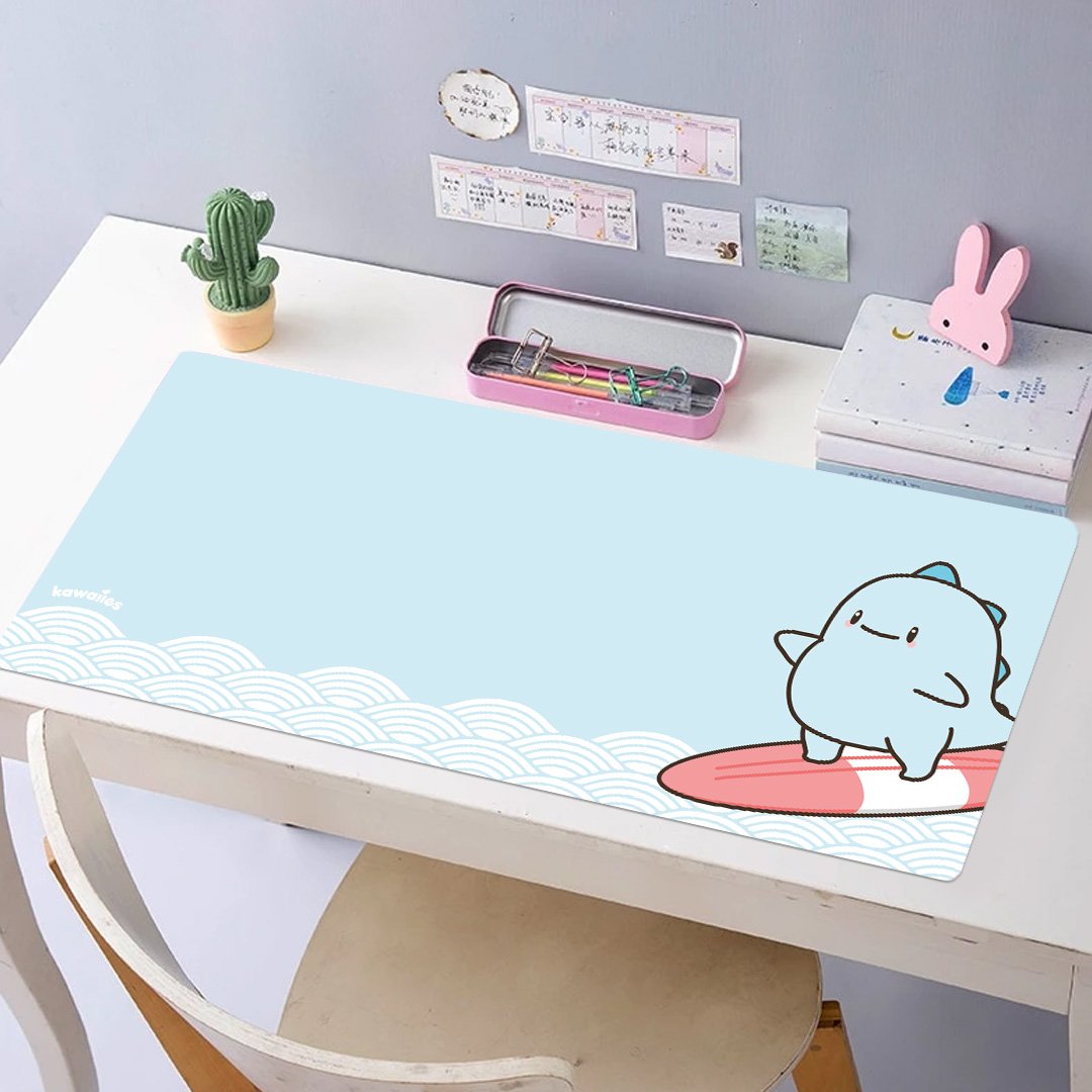 Surf with Big Tato Large Mouse Pad-Kawaii Dream