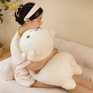 Sweet Fluffy Laying Lamb Snuggle Buddies-Kawaii Dream