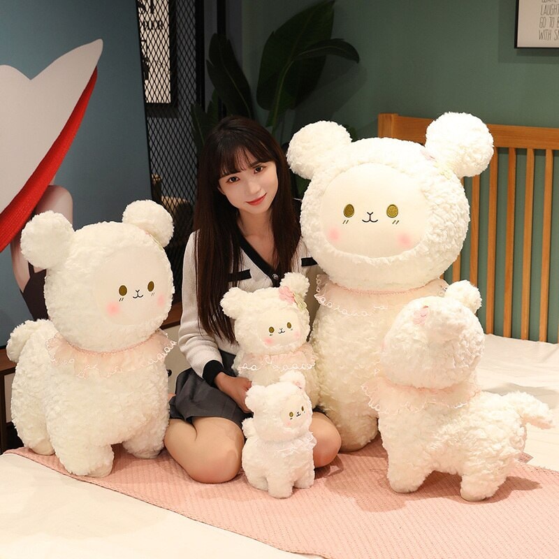 Sweet Fluffy Standing Lamb Family-Kawaii Dream