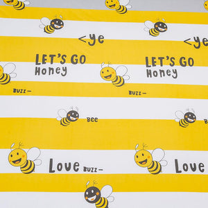 Sweet Honey Bees Fitted Bedsheet-Kawaii Dream