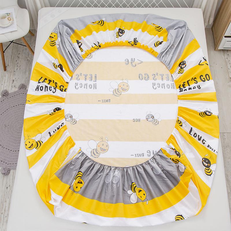 Sweet Honey Bees Fitted Bedsheet-Kawaii Dream