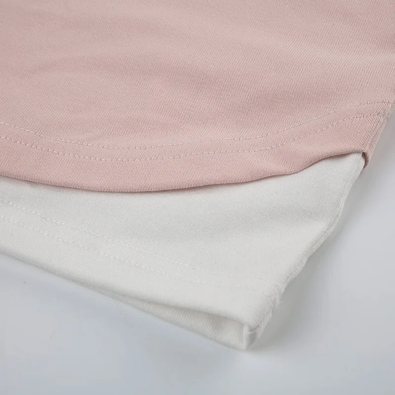 Sweet Pink Harajuku Style Slim-fit Laced Women's Top-Kawaii Dream