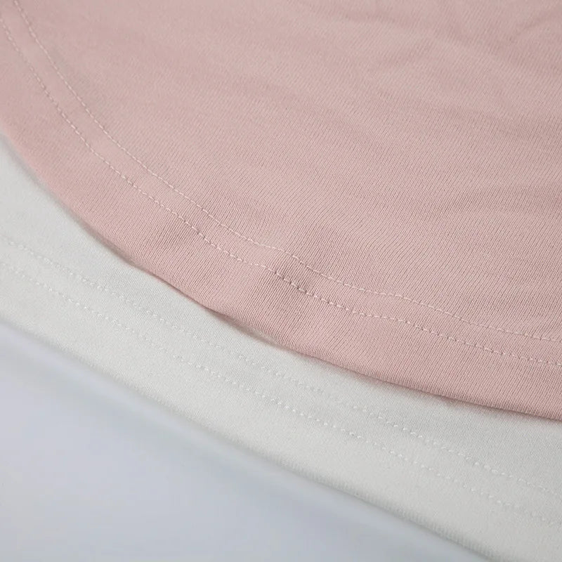 Sweet Pink Harajuku Style Slim-fit Laced Women's Top-Kawaii Dream