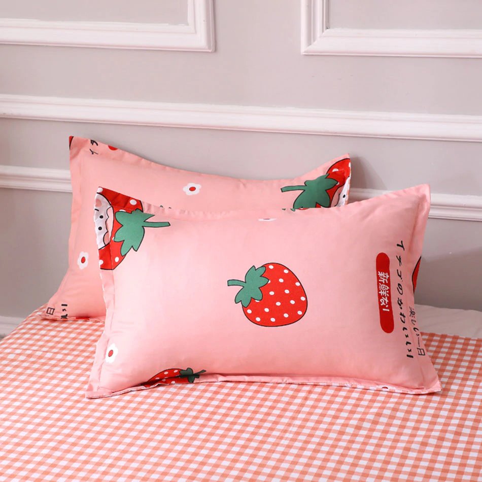 Sweet Strawberry Print Bedding Set-Kawaii Dream