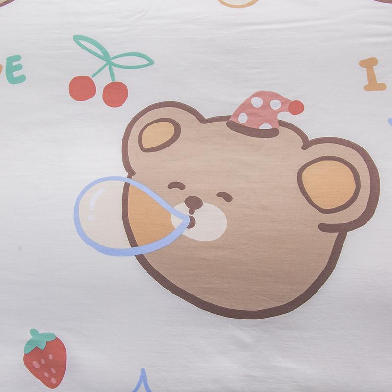 Sweet Teddy Bears Fitted Bedsheet-Kawaii Dream