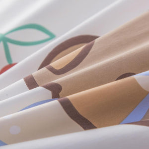 Sweet Teddy Bears Fitted Bedsheet-Kawaii Dream