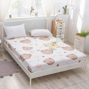 Sweet Teddy Bears Fitted Bedsheet-Kawaii Dream