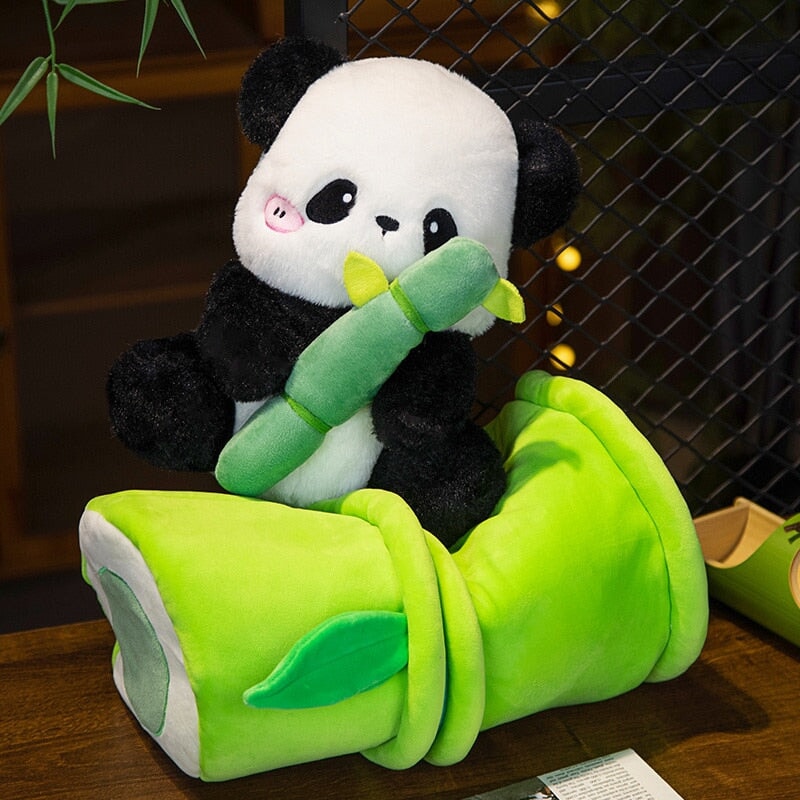 Sze Sze the Panda Bamboo Hut Plushie-Kawaii Dream