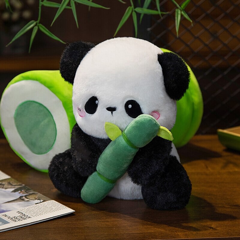 Sze Sze the Panda Bamboo Hut Plushie-Kawaii Dream