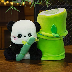 Sze Sze the Panda Bamboo Hut Plushie-Kawaii Dream