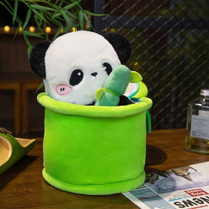 Sze Sze the Panda Bamboo Hut Plushie-Kawaii Dream