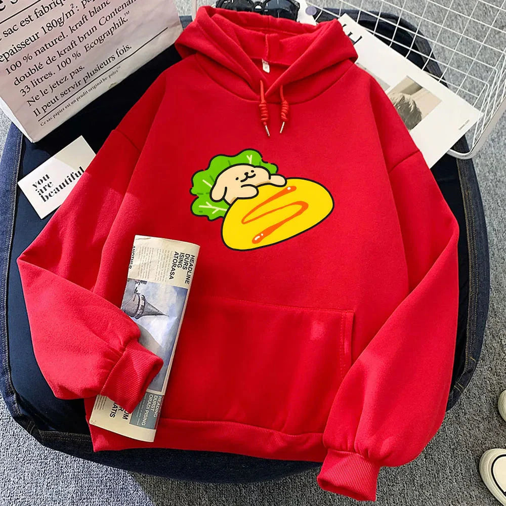 Tamagoyaki Omelette Luckie the Dog Unisex Hoodie-Kawaii Dream