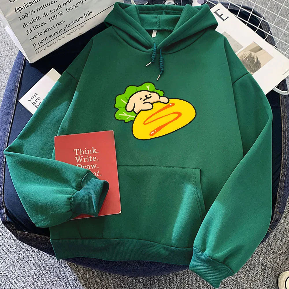 Tamagoyaki Omelette Luckie the Dog Unisex Hoodie-Kawaii Dream