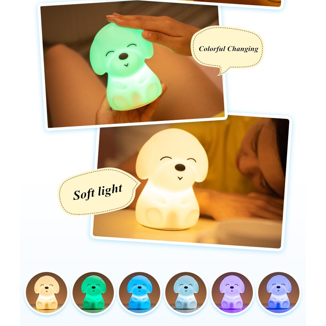 The Chillax Dog LED Night Light-Kawaii Dream