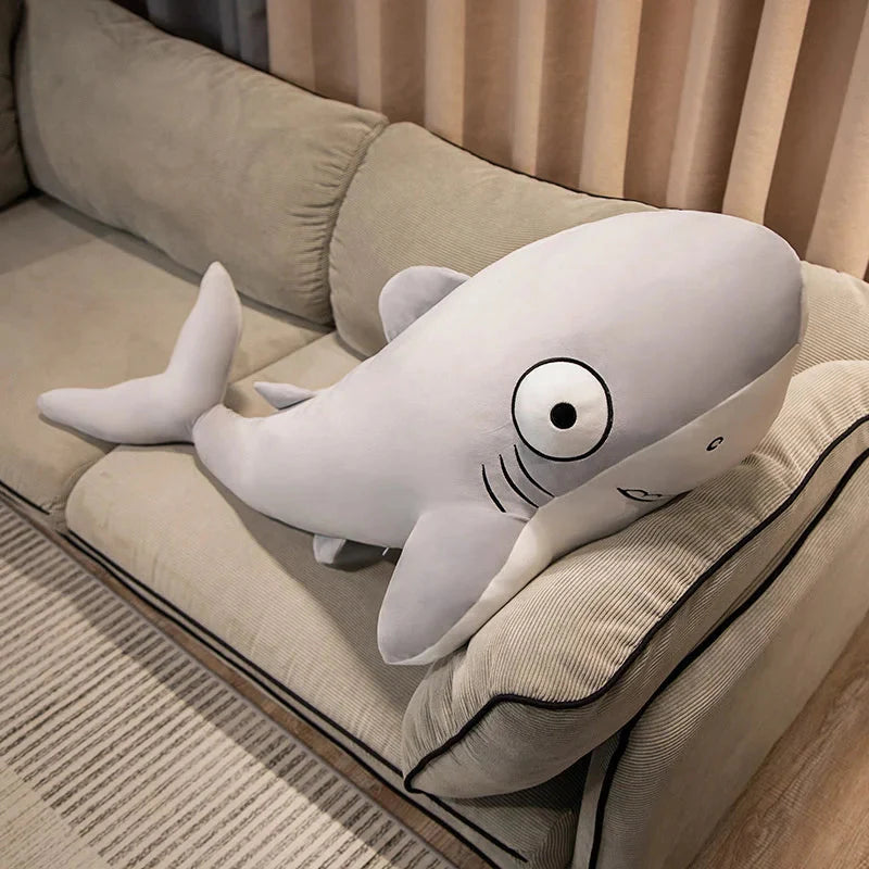 The Friendly Cheeky Gray Blue Shark Plushies-Kawaii Dream