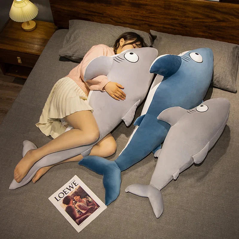 The Friendly Cheeky Gray Blue Shark Plushies-Kawaii Dream