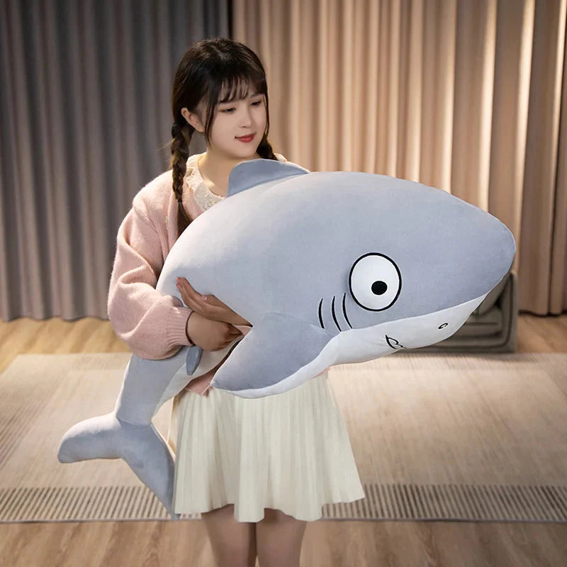 The Friendly Cheeky Gray Blue Shark Plushies-Kawaii Dream