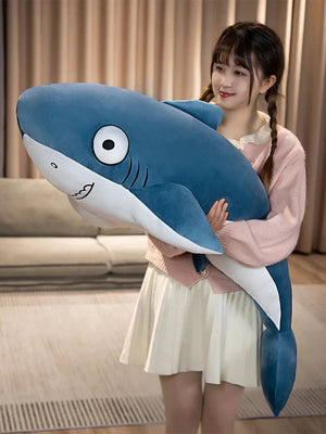 The Friendly Cheeky Gray Blue Shark Plushies-Kawaii Dream