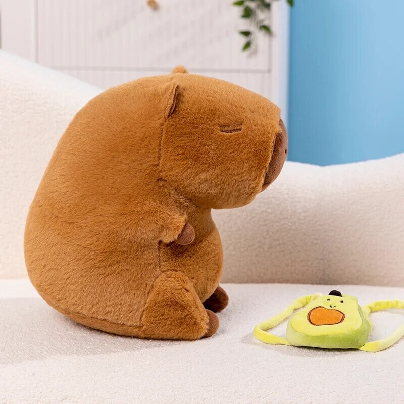 The Kawaii Capybara with Mini Avocado Backpack Plushie-Kawaii Dream