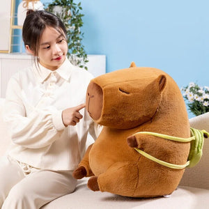 The Kawaii Capybara with Mini Avocado Backpack Plushie-Kawaii Dream