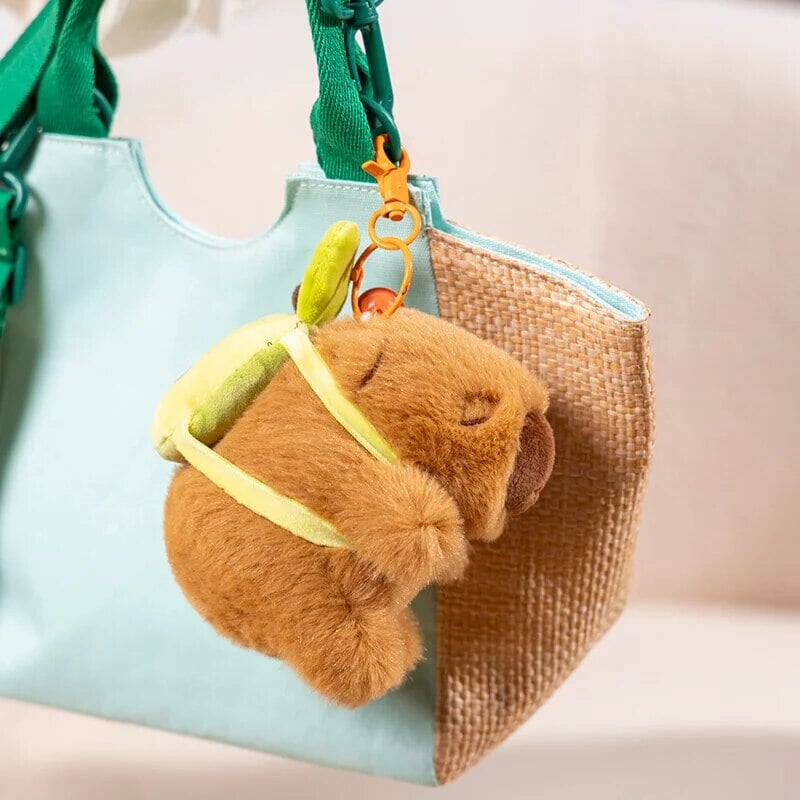 The Kawaii Capybara with Mini Avocado Backpack Plushie-Kawaii Dream
