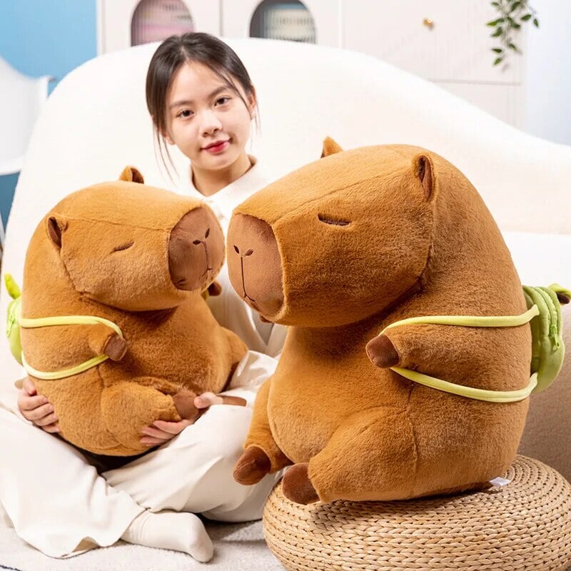The Kawaii Capybara with Mini Avocado Backpack Plushie-Kawaii Dream