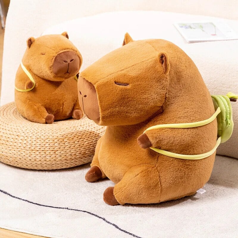 The Kawaii Capybara with Mini Avocado Backpack Plushie-Kawaii Dream