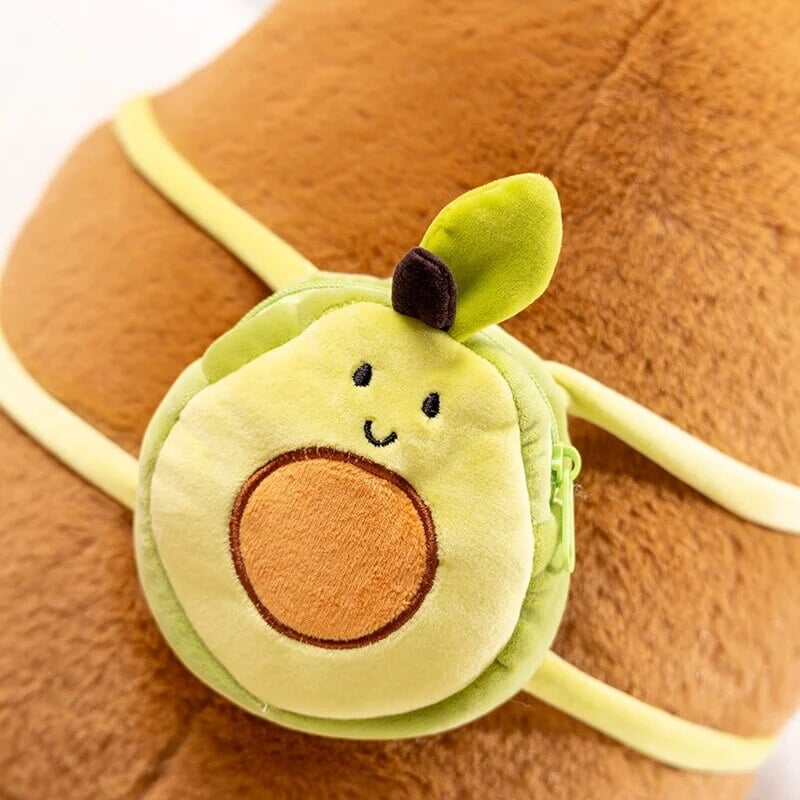 The Kawaii Capybara with Mini Avocado Backpack Plushie-Kawaii Dream