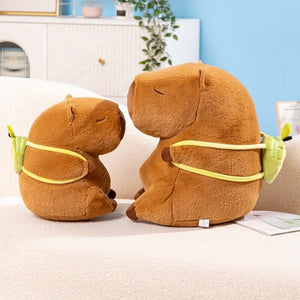 The Kawaii Capybara with Mini Avocado Backpack Plushie-Kawaii Dream