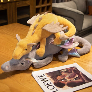 The Mighty Colored Dragon Family Soft Toys-Kawaii Dream