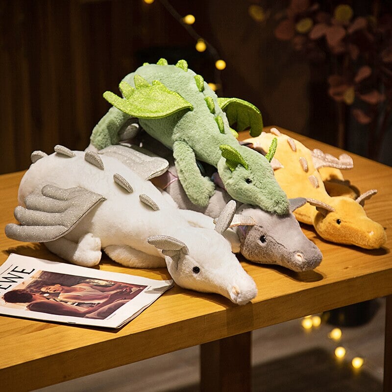 The Mighty Colored Dragon Family Soft Toys-Kawaii Dream