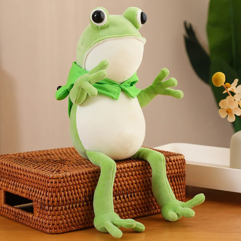 Tito the Funny Green Frog Plush with Hat-Kawaii Dream
