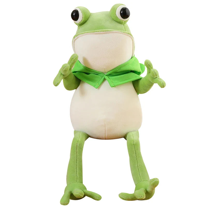 Tito the Funny Green Frog Plush with Hat-Kawaii Dream