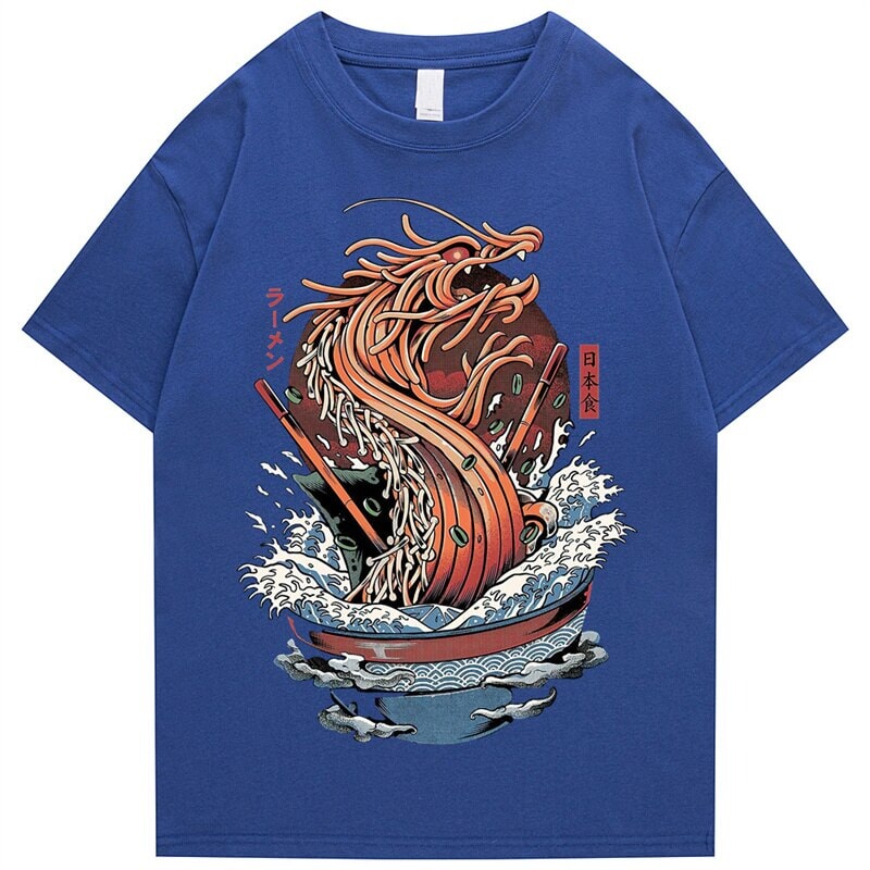 Tokyo Noodle Dragon Unisex Cotton Tee-Kawaii Dream