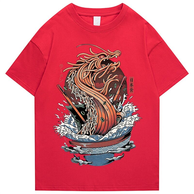 Tokyo Noodle Dragon Unisex Cotton Tee-Kawaii Dream