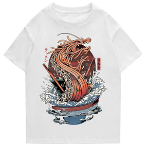 Tokyo Noodle Dragon Unisex Cotton Tee-Kawaii Dream