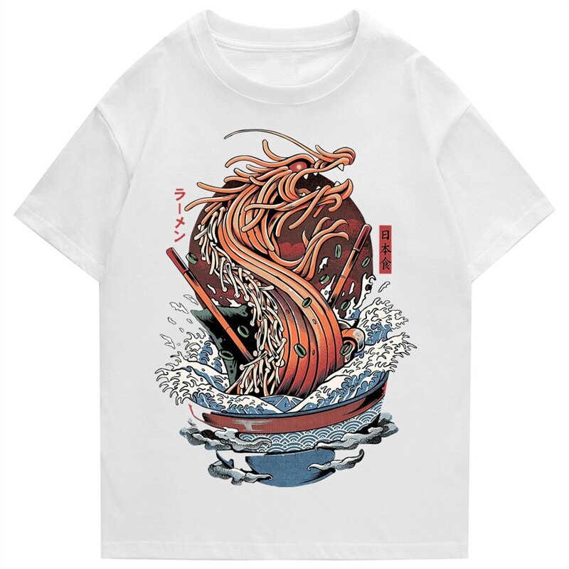 Tokyo Noodle Dragon Unisex Cotton Tee-Kawaii Dream