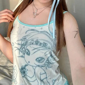 Twinkle Bell Tank Top Women-Kawaii Dream