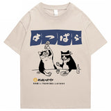 Two Cats Drinking at Japanese Bar Unisex Tee-Kawaii Dream