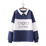 Two-Tone Blue Gray Trip Bears Unisex Sweatshirts-Kawaii Dream