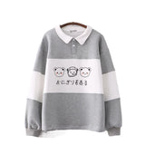 Two-Tone Blue Gray Trip Bears Unisex Sweatshirts-Kawaii Dream